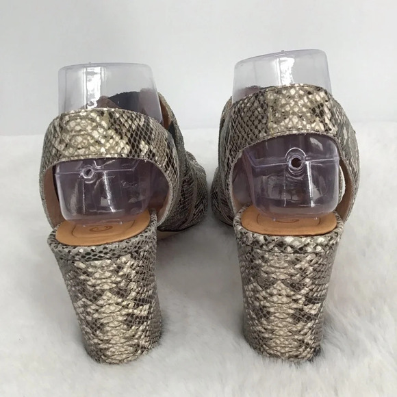 Corso Como Madelina Open Toe Reptile Print Block Heel Slingback NWOT Size 9 - Picture 5 of 10